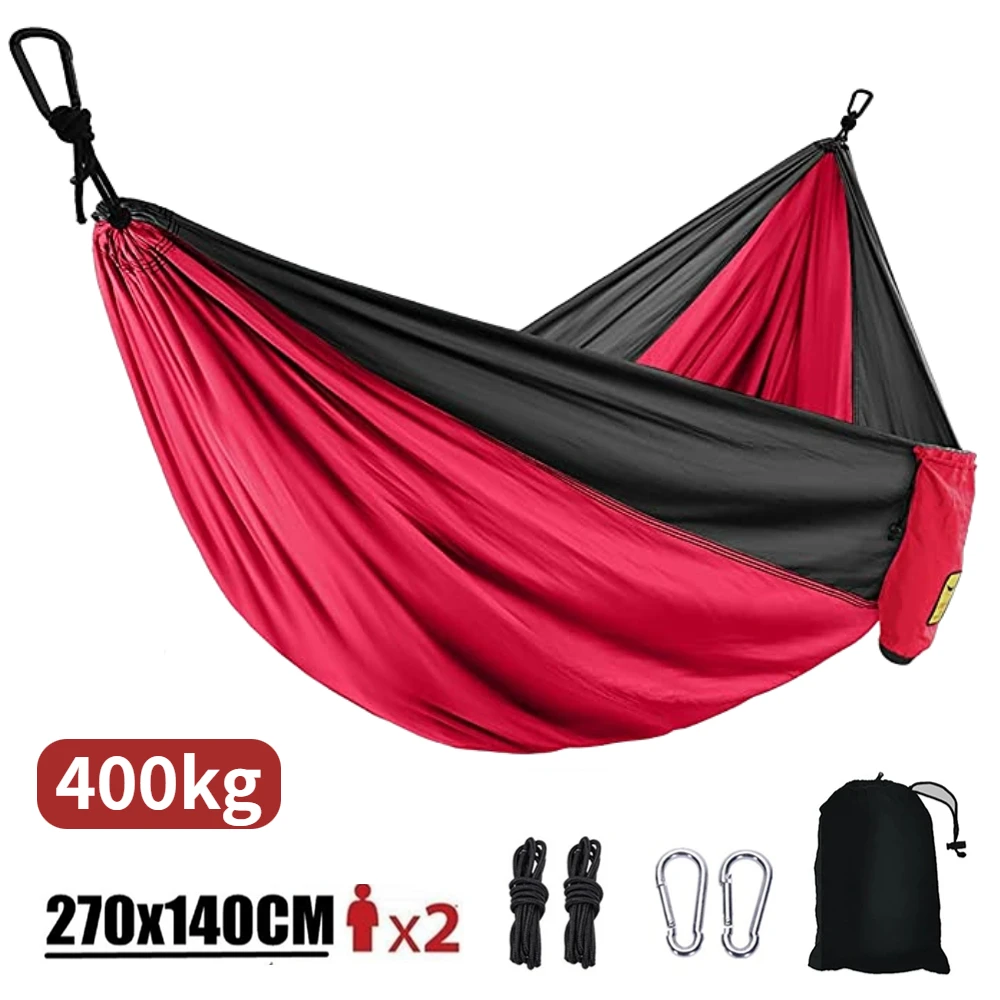 270x140cm Portable Hammocks Nylon Color Parachute Fabric Single and Double Size 