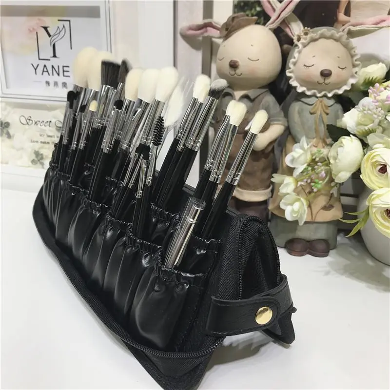 29 Holes Professional Fold Waterproof Women Makeup Brush Tools Bag Organizer Tra