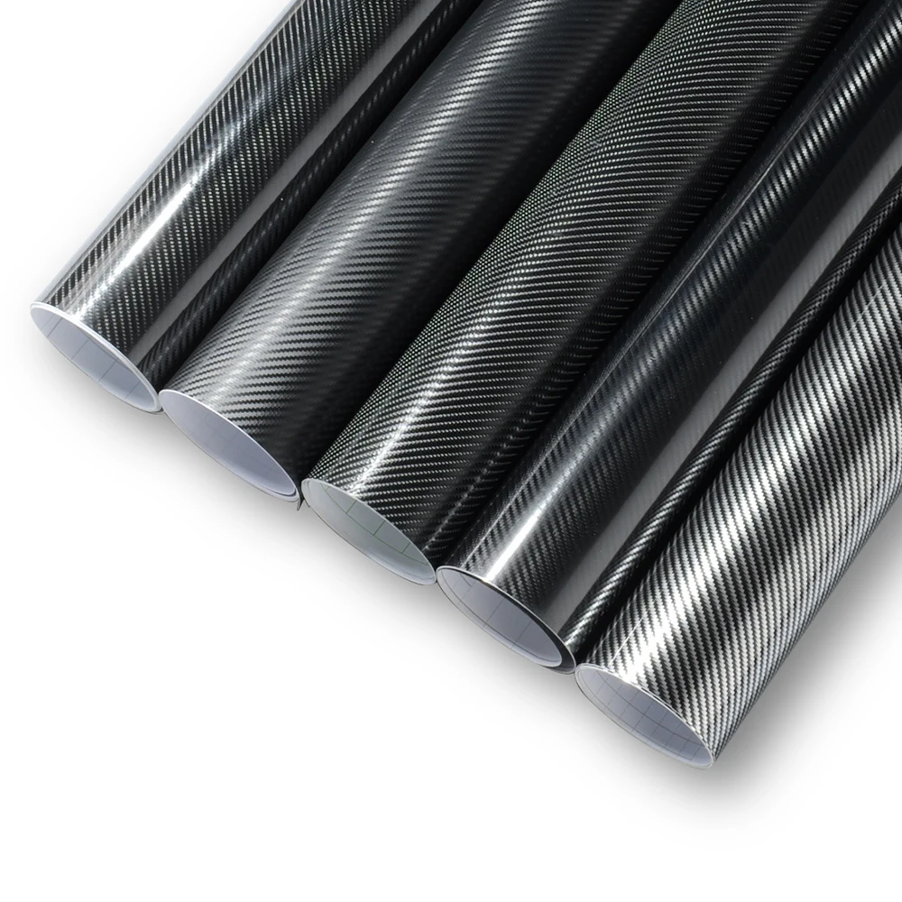 2D 3D 4D 5D 6D Gloss Carbon Fiber Vinyl Wrap Film Air Release Waterproof Sunscre