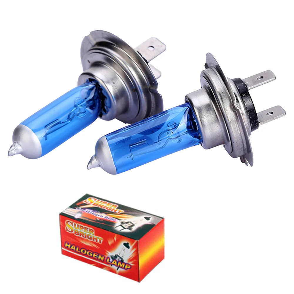 2pcs H7 Light 12V 55W 100W Light Bulbs Super Bright White Fog Lights H7 Halogen