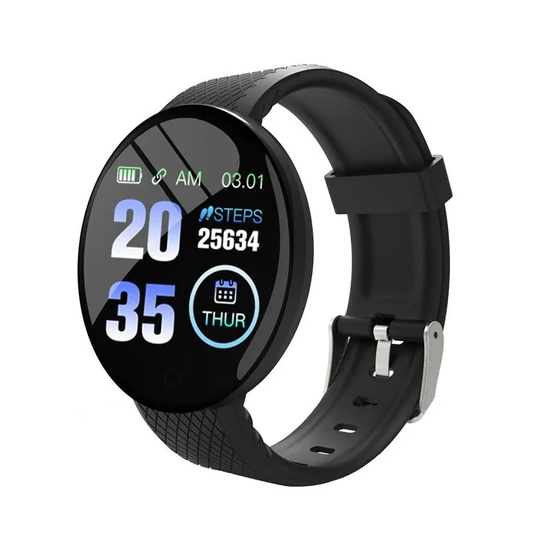 D18 Smart Bracelet Color round Screen Heart Rate Blood Pressure Sleep Monitoring