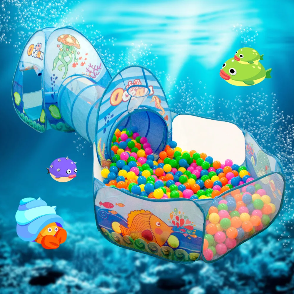3 In 1 Children Ball Pool Baby Ballon Playpen Portable Kids Tent Ball Pit Crawli