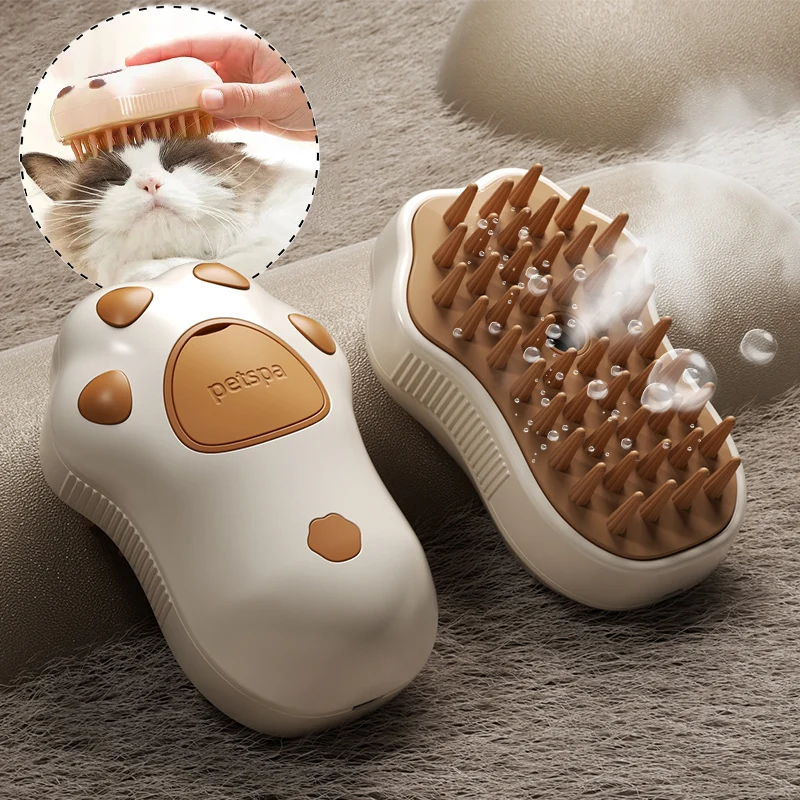3 in 1 Pet Brush Cat Steam Brush Comb Dog Brush Electric Spray Cat Hair Brushes 