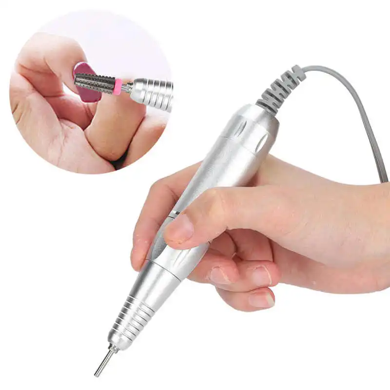 35000RPM Electric Nail Art Drill Pen Handle File Polish Grind Machine Handpiece 