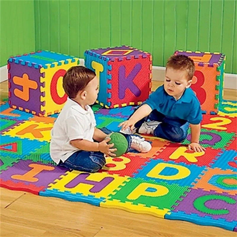 36pcs/set Colorful Puzzle Kid Educational Toy Alphabet A-Z Letters Numeral Foam 
