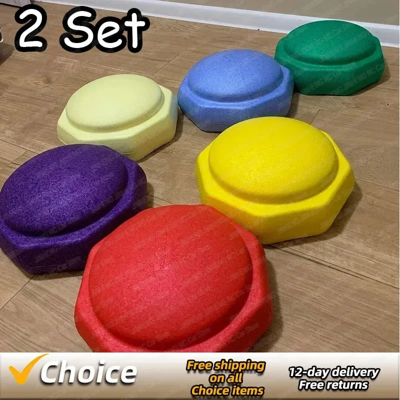 3Pcs Hot Kids Balance Training Foam StepsStones Sensory Toys for Toddler Stilts 
