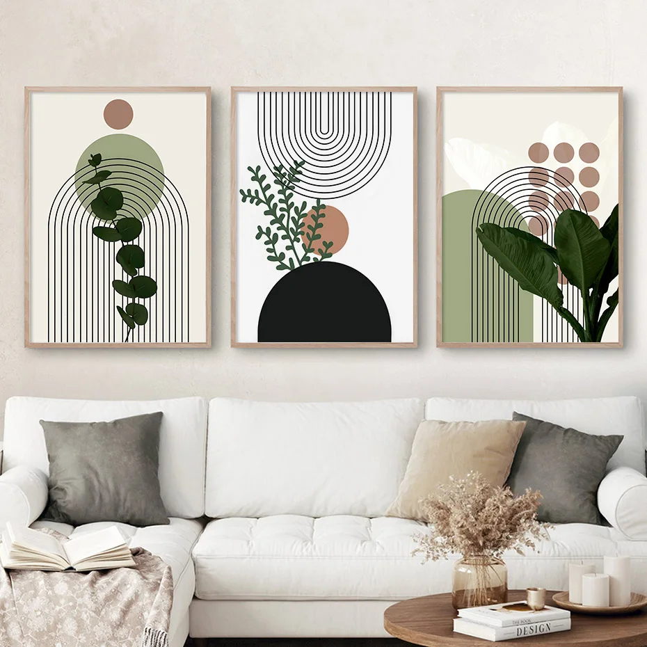 3pcs Canvas Painting Geometric Art Graphic Canvas Painting Luxury Decoration for