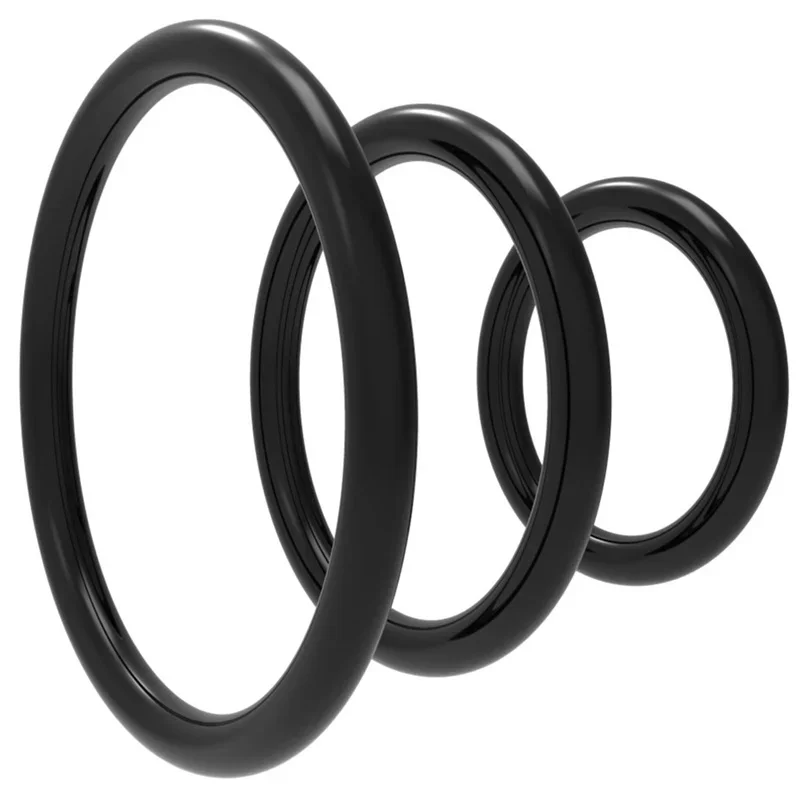 3pcs/set Semen Lock Ring Silicone Durable Penis Ring Men Ejaculation Delay Cock 