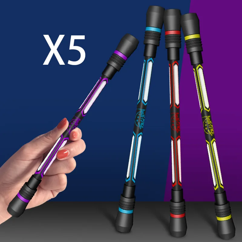 5/2/1Pcs Creative Spinning Anti-slip Ballpoint Pen Spinner Toy Adult Kids Stress