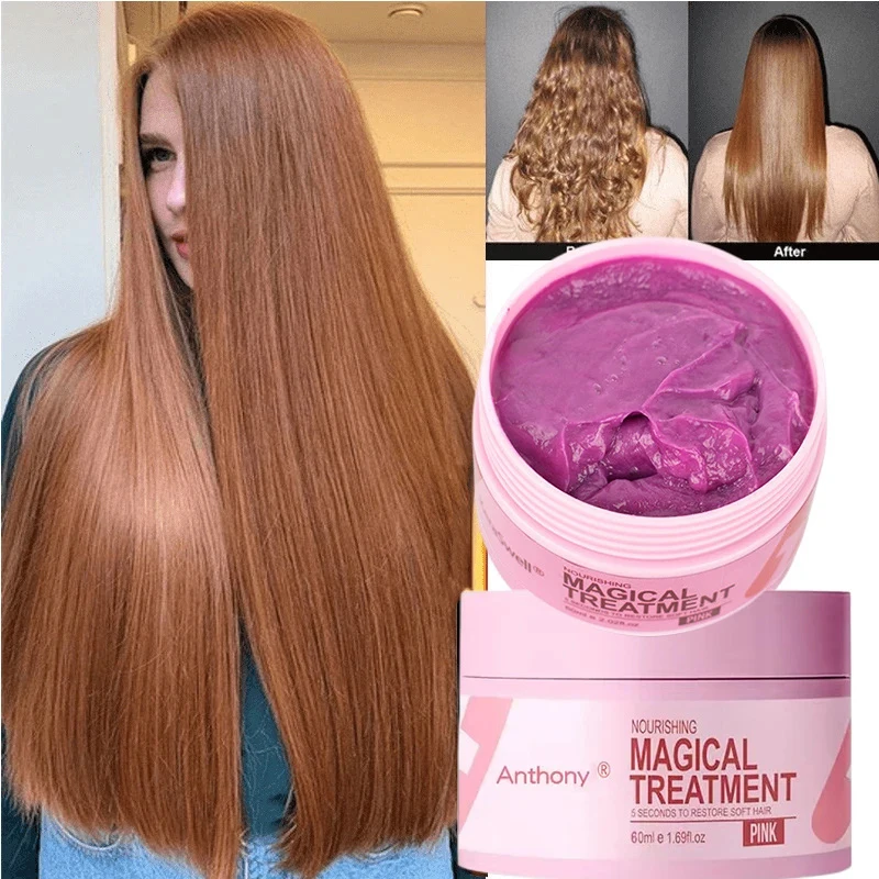 5 Seconds Magical Hair Mask Keratin Repair Damage Frizzy Hair Soft Smooth Shiny 