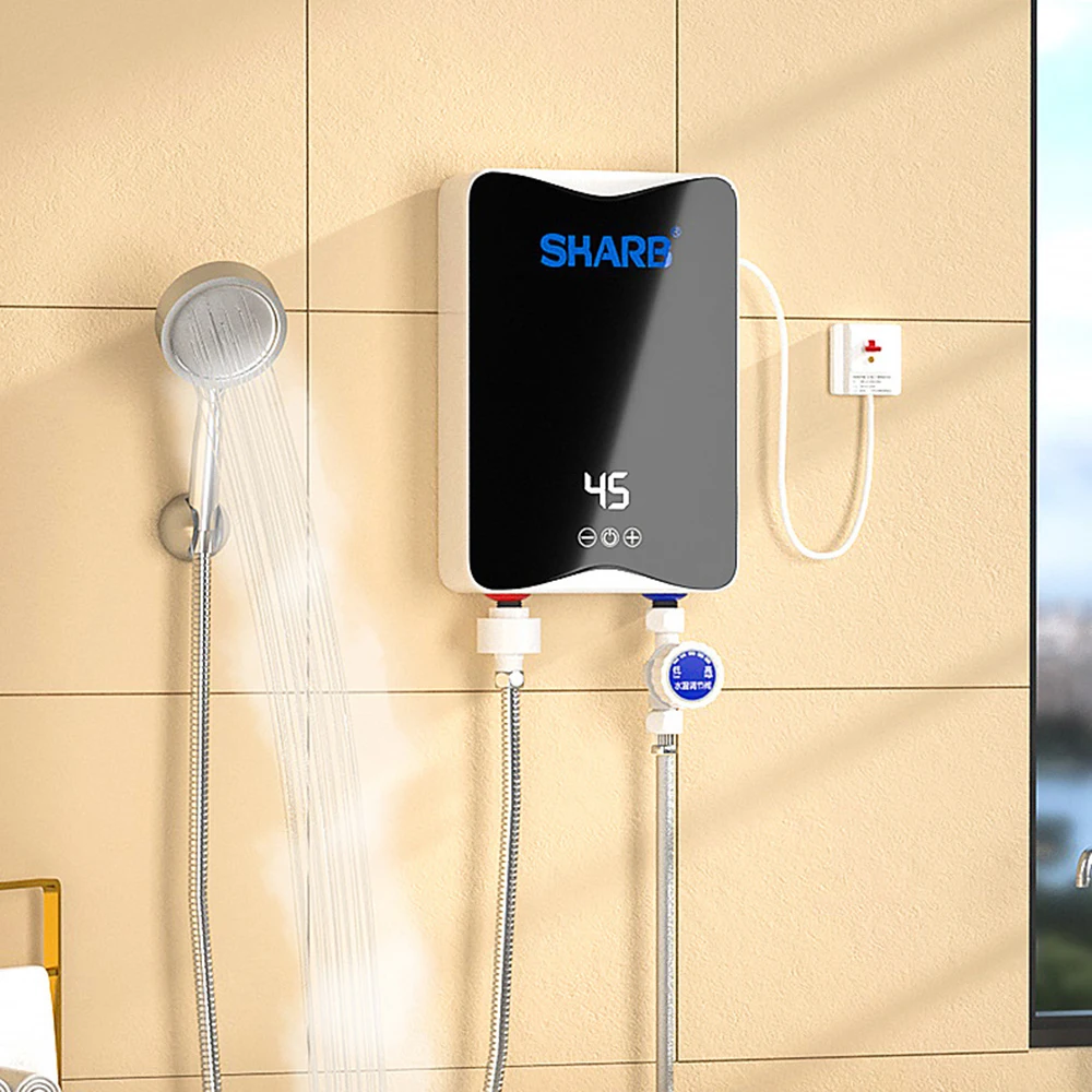 5500W Instant Tankless Electric Hot Water Heater Bathroom Kitchen Instant Heatin
