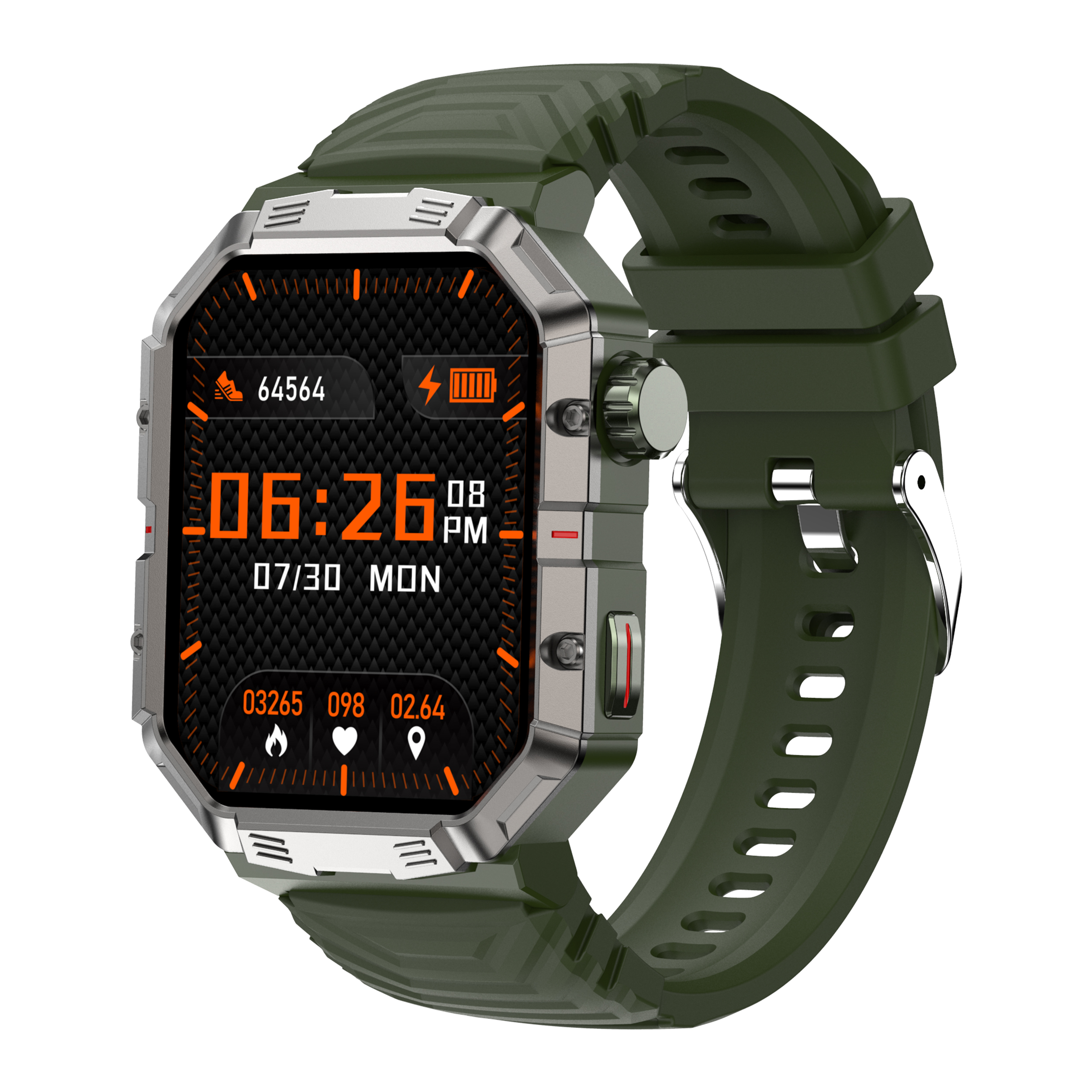 GW55 Military Smart Watch Men Outdoor Sports 2.02 Inch Large Screen IP68 Waterpr