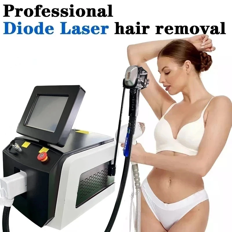 755/1064 /808nm Laser Hair Removal Machine Diode Laser 3 Wavelengths 3000w Ice C