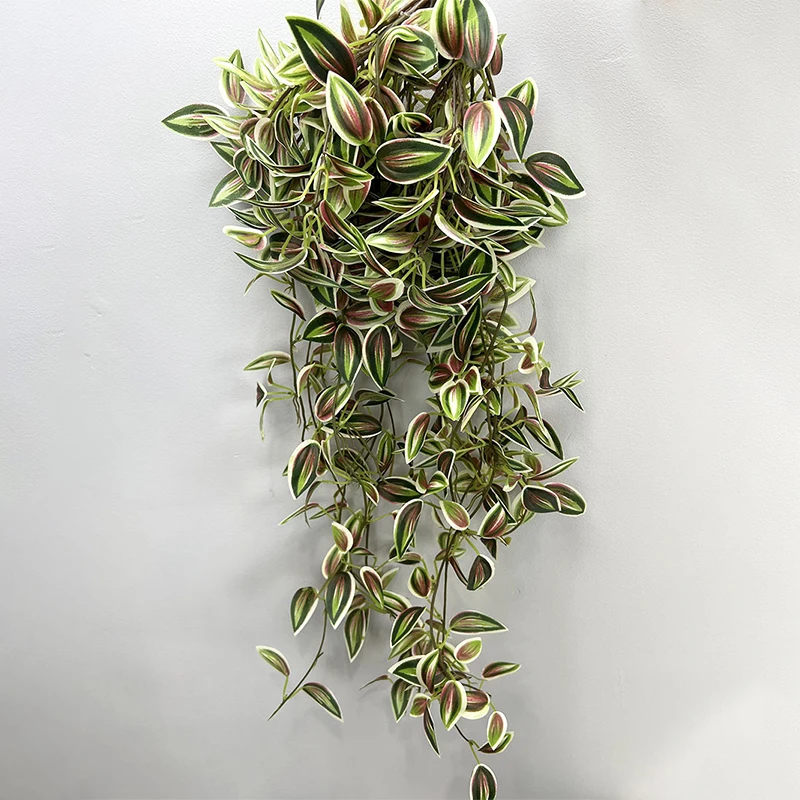 75cm Long Artificial Vines Leaves Fake Hanging Plants Silk Tree Leafs Green Bamb