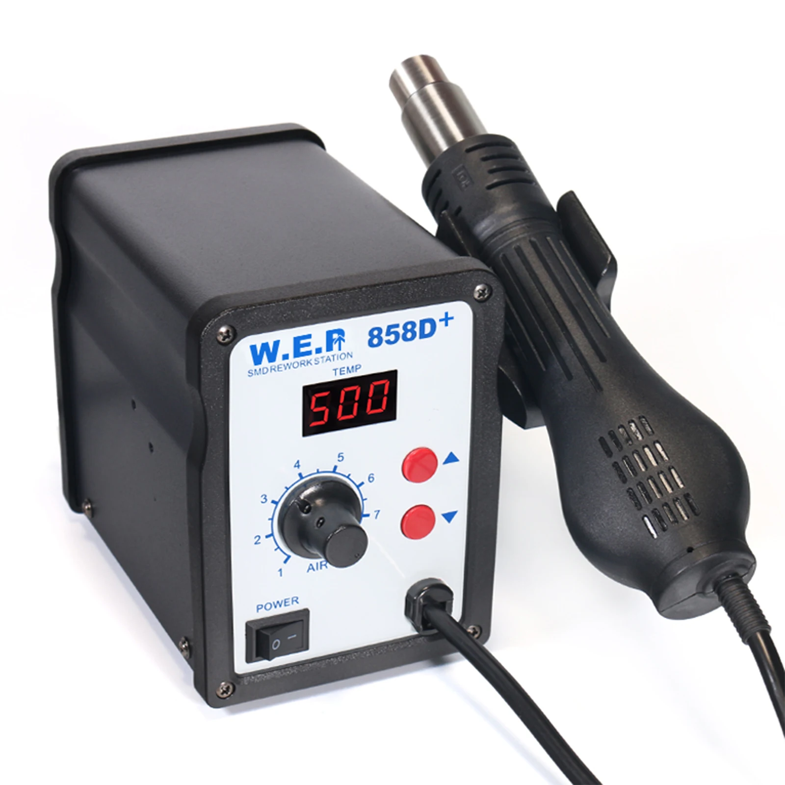 858D SMD Hot Air Soldering Rework Station Desoldering Station Welding Soldering 