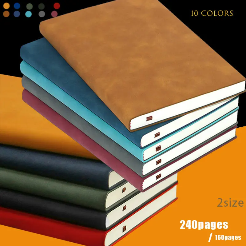 A5 A6 Sheepin Notebook Leather Office Journal Diary notepad Stationery Student C