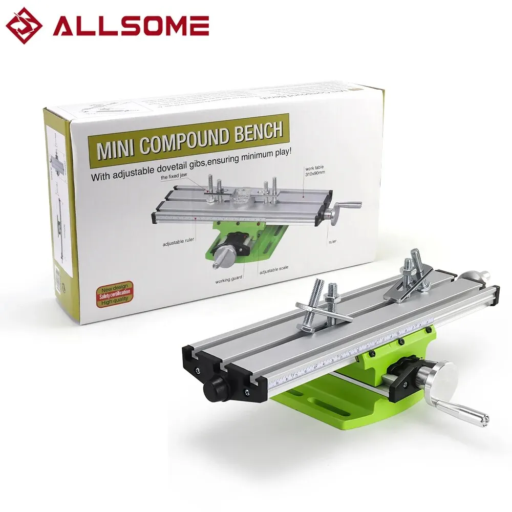 Compound Table Working Cross Slide Table Worktable for Milling Drilling Bench Mu