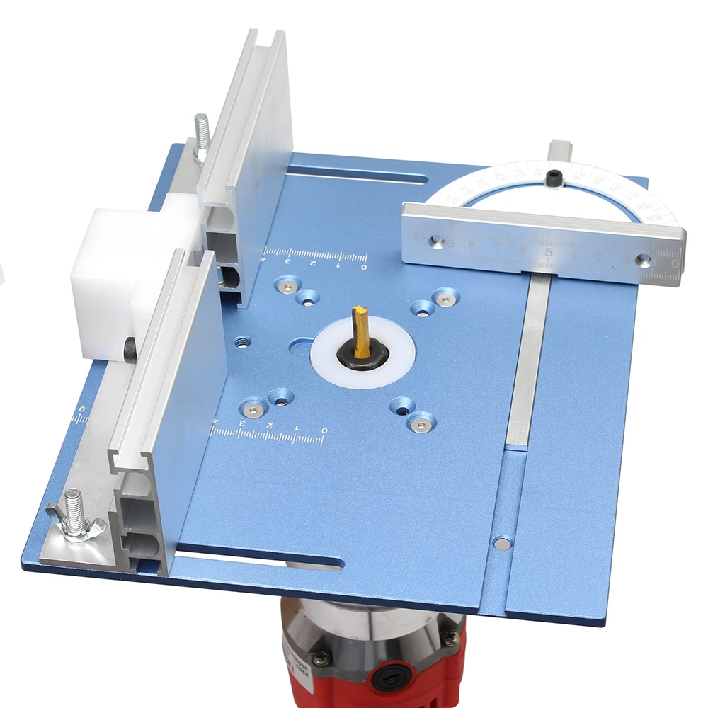 Aluminium Router Table Insert Plate Woodworking Trimmer Electric Wood Milling Fl