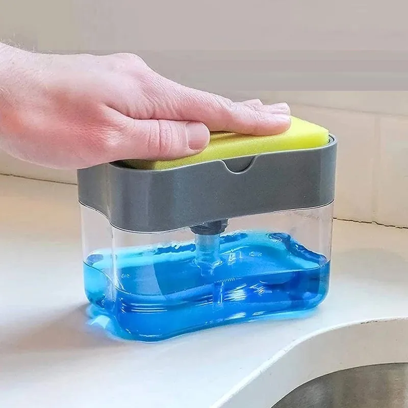 Automatic Soap Dispenser Bottle for Liquid Push Type Cleaning Fluid Dispenser Bo