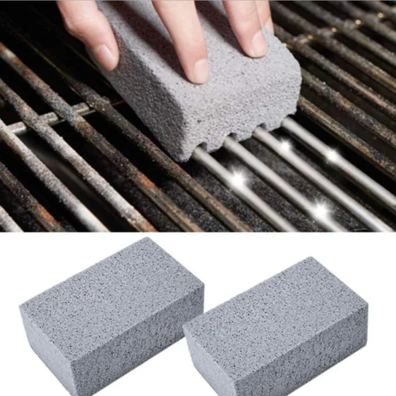 BBQ Grill Cleaning Brush Brick Block Barbecue Cleaning Stone Pumice Brick For Ba