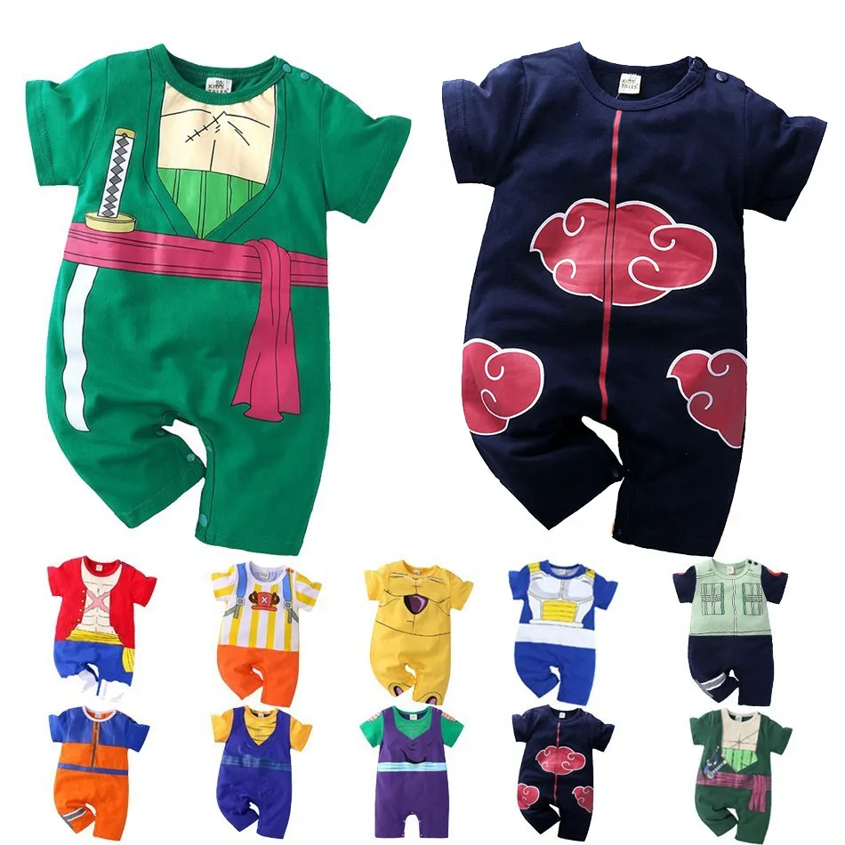 Baby Boy Clothes Toddler Vegeta Akatsuki Anime Romper Newborn Costume Summer Bre