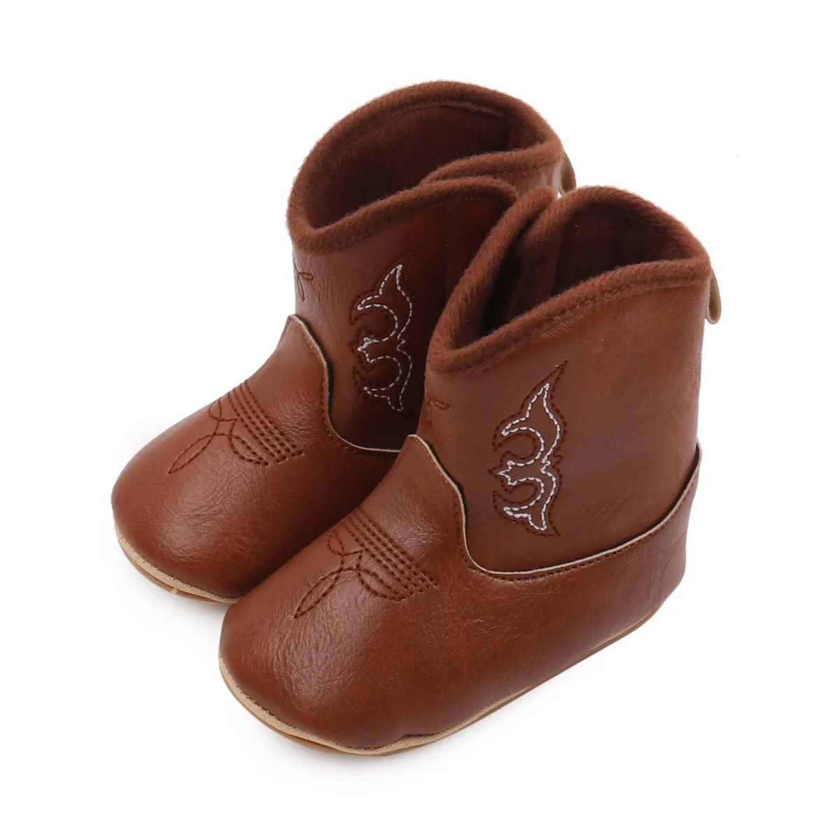Baby Boys Girls Winter Toddler Short Boots Soft Rubber Bottom Non-Slip Baby Boot