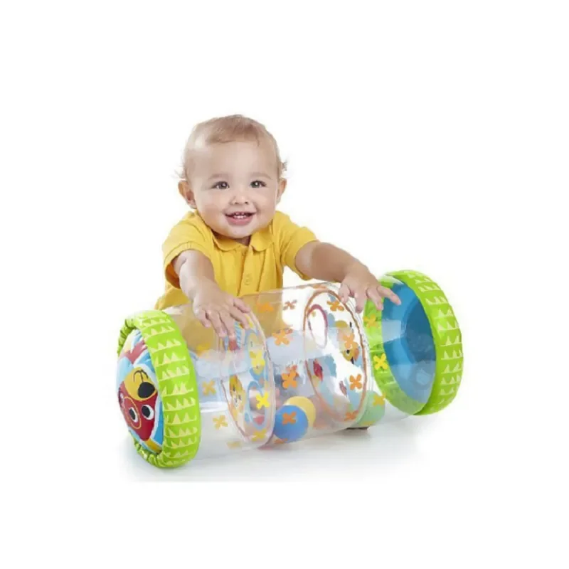 Baby Crawling Roller Inflatable Toy With Bell Learning To Walk Walker Activity E