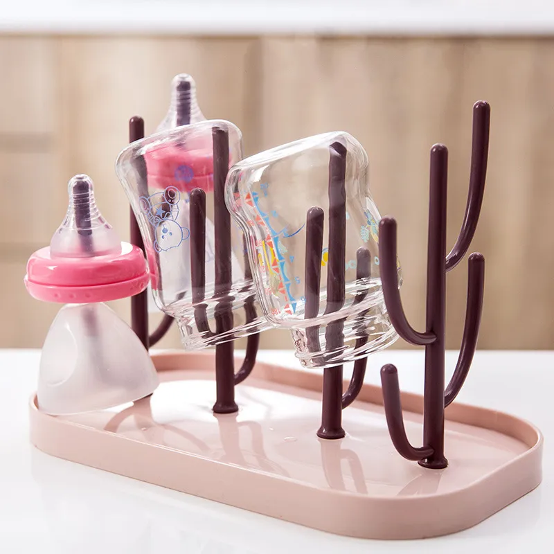 Baby Feeding Bottle Drain Rack Nipple Feeding Cup Holder Storage Drying Rack Cle