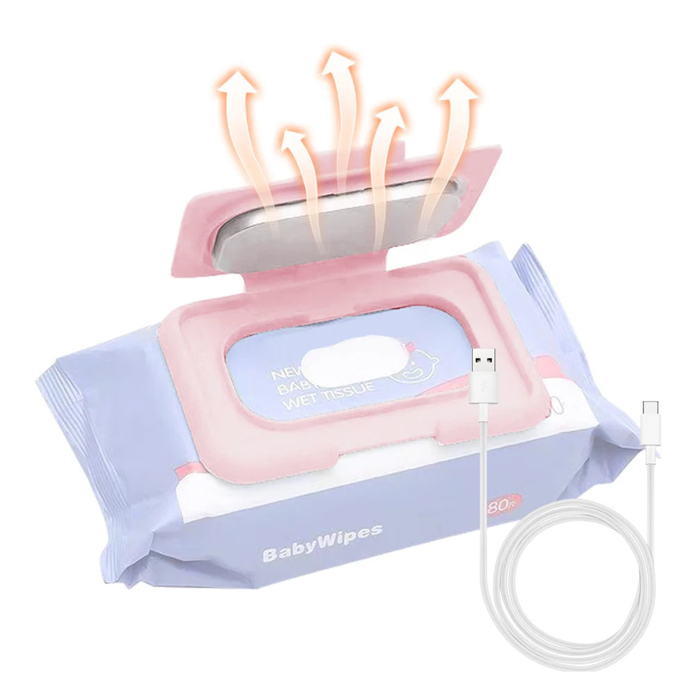 Baby Wipe Warmer Portable Baby Wet Wipes Warmer Heater USB Powered Perfect for T