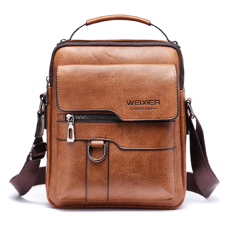 Brand Men Shoulder Bag for 9.7" ipad Men PU Leather Flaps Men's Crossbody Bags B