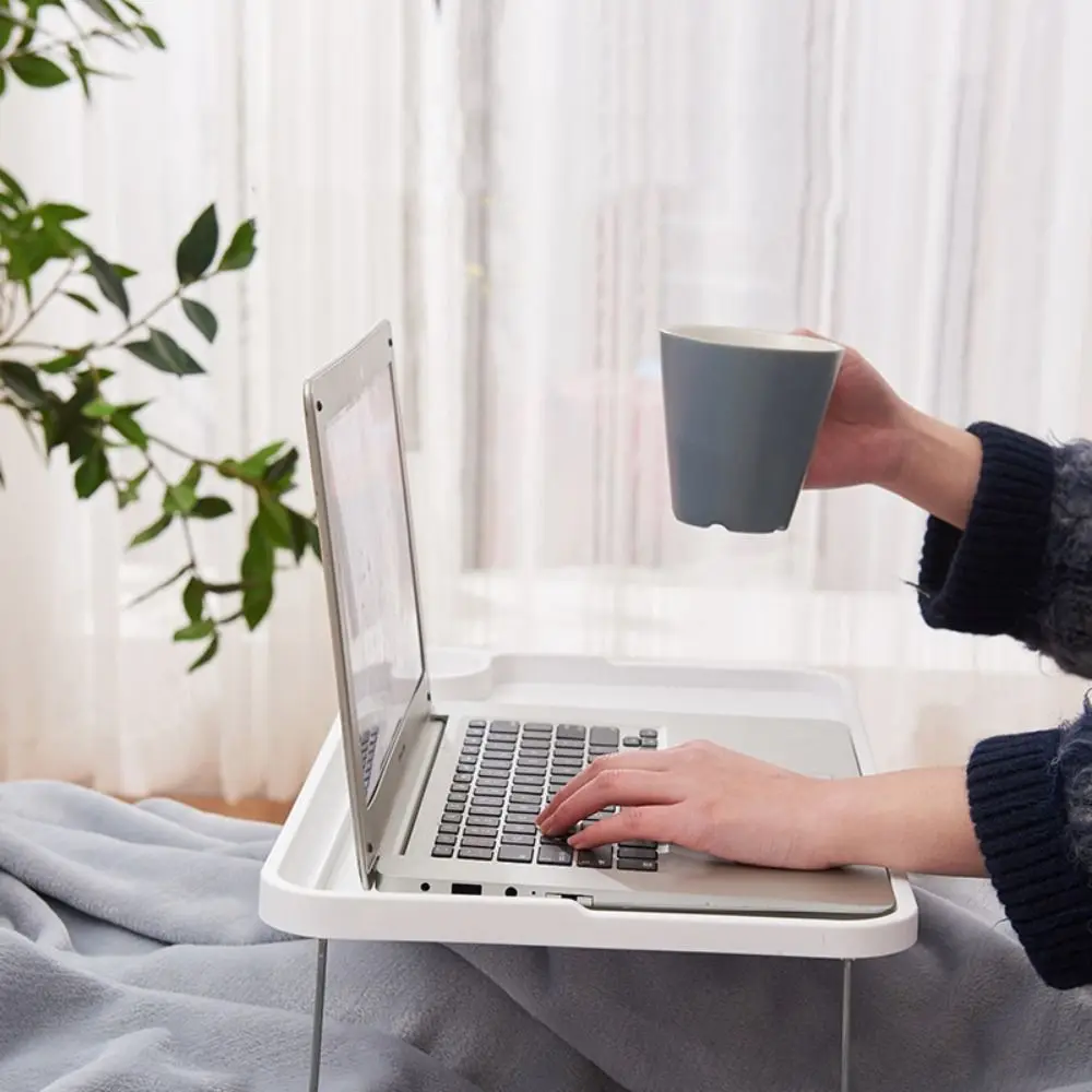Breakfast Bed Tray Multi-Function Portable Laptop Bed Desk Bed Table Foldable La