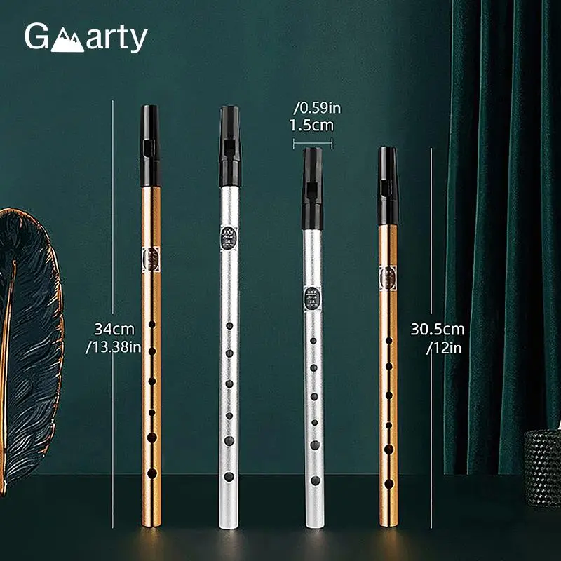 C/D Key Irish Whistle Ireland Tin Penny Whistle Flute 6 Hole Metal Flute Instrum