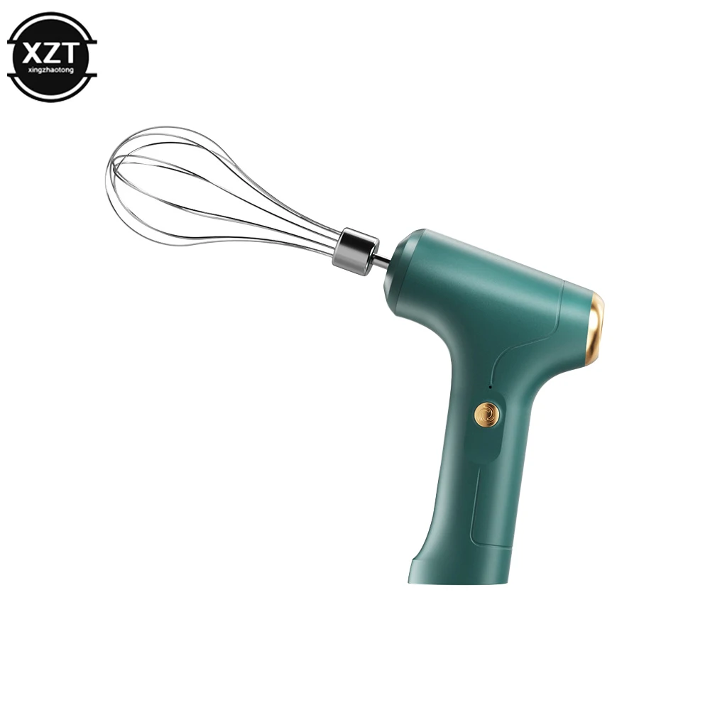 Cake Cream Whipper Portable Electric Food Mixer USB Wireless Hand Blender 3 Spee