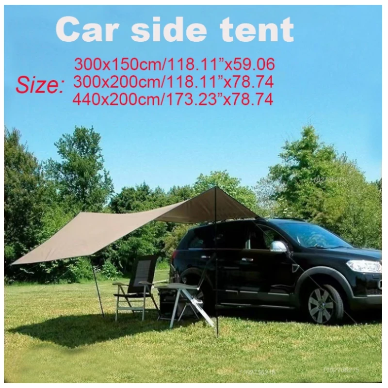 Camping Tarp Waterproof Portable Tarp Multifunctional Outdoor Camping Traveling 