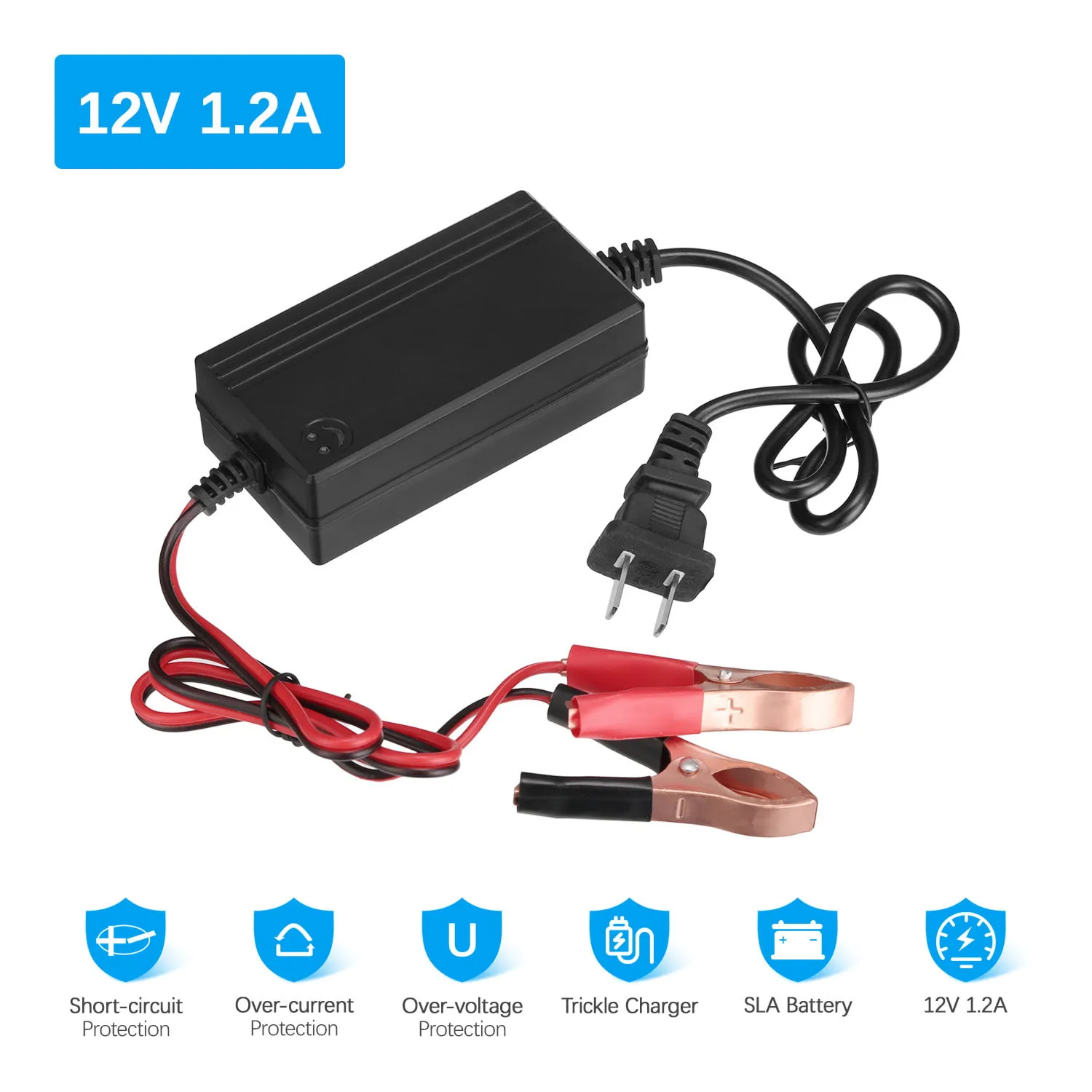Car Battery Charger 12V Portable Auto Trickle Maintainer B-oat Motorcycle RV