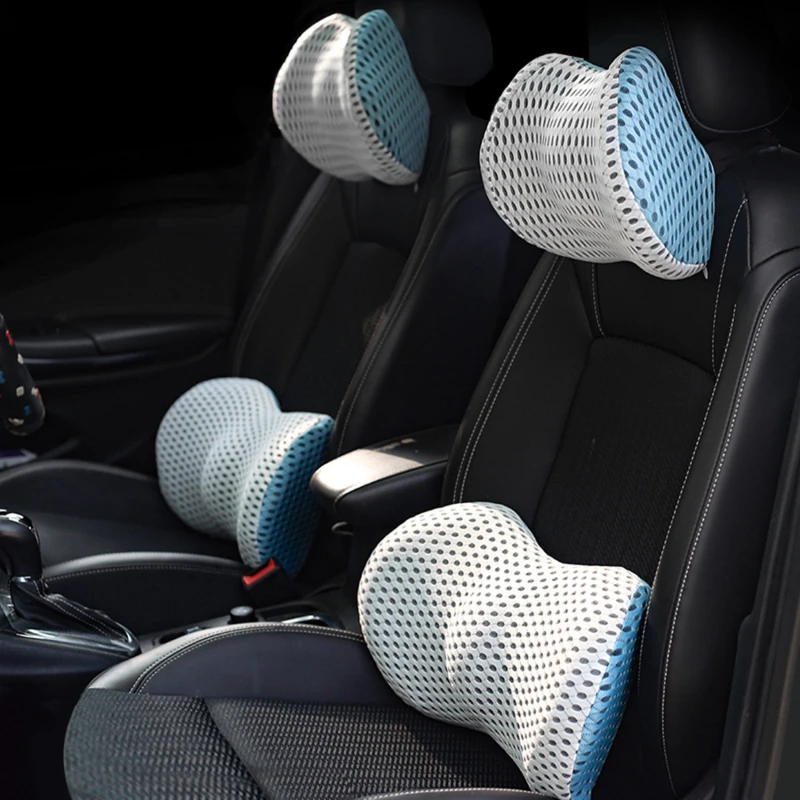 Car Seat Universal Soft Cushion Memory Foam Lumbar Back Interior Automotive Supp