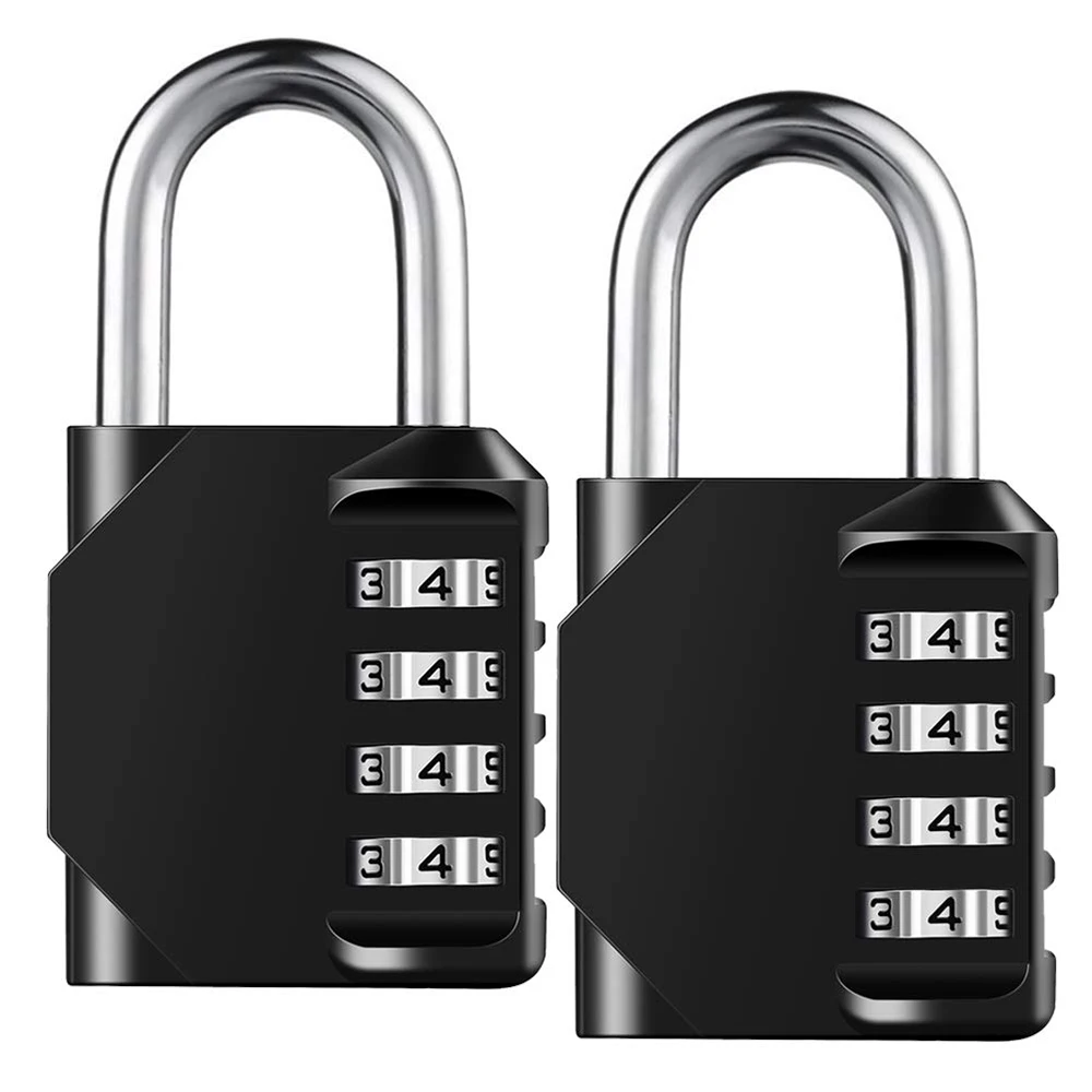 Combination Lock Resettable 4 Digit Padlock with Combination Waterproof and Heav