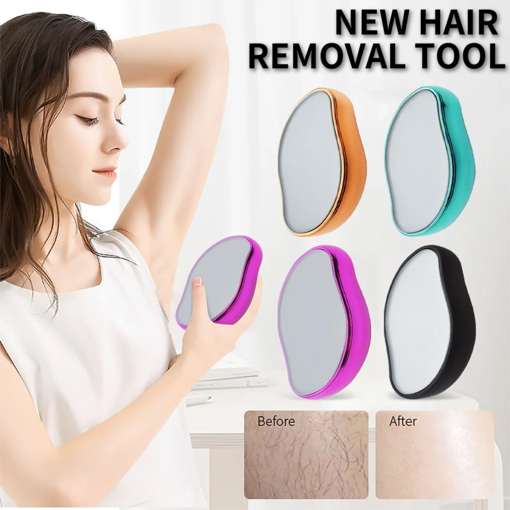 Crystal Hair Eraser Physical Painless Easy Cleaning Reusable Hair Remover Body B