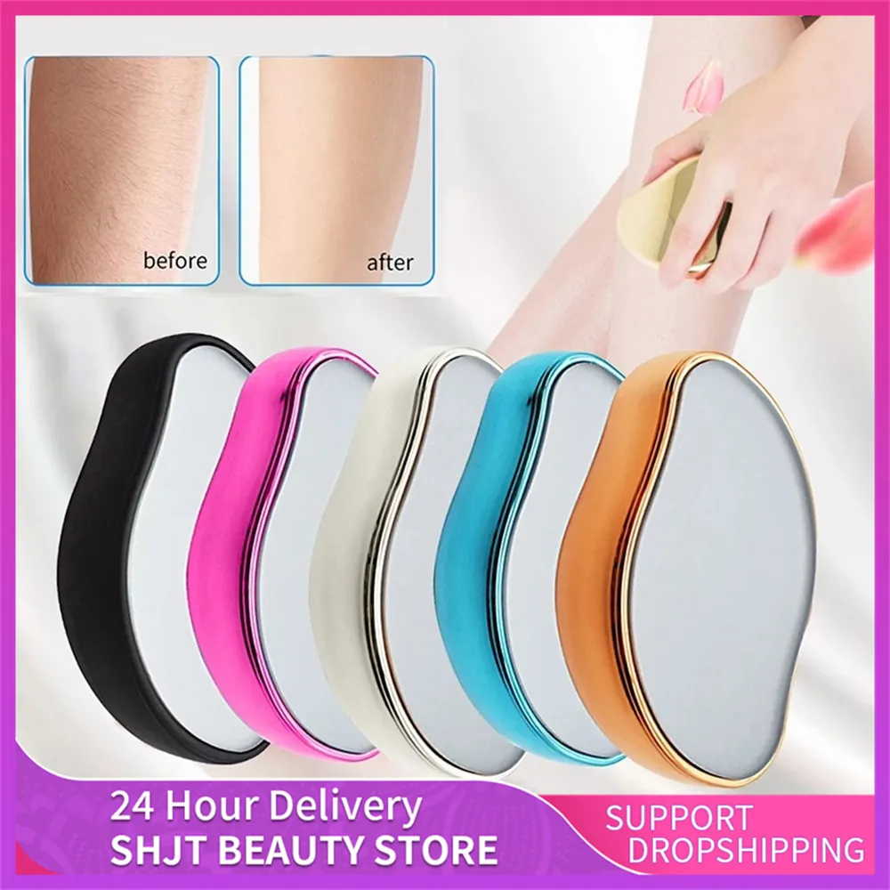 Crystal Physical Hair Removal Eraser Glass Hair Remover Painless Epilator Easy C