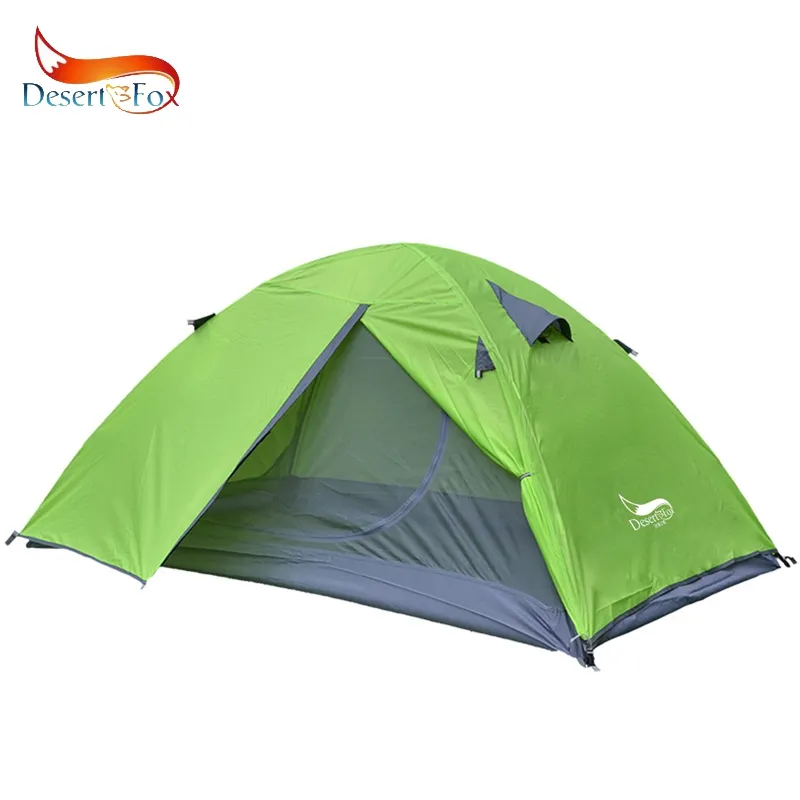Desert&Fox Backpacking Tent 2 Person Aluminum Pole Lightweight Camping Tent Doub