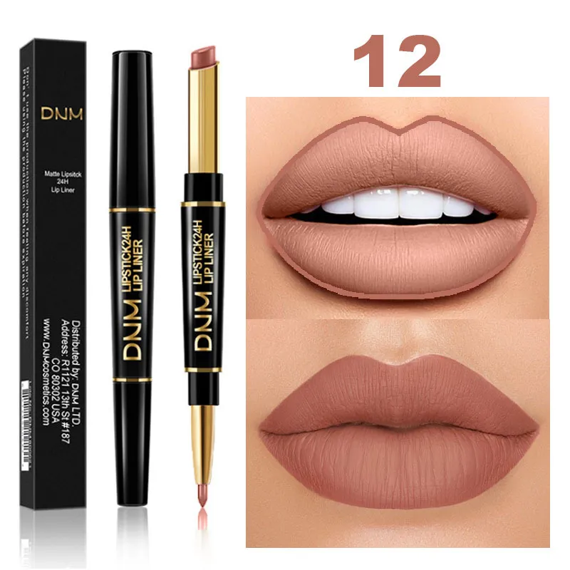 Double Ended Matte Lipstick Long Lasting Wateproof Lipsticks Brand Lip Makeup Co