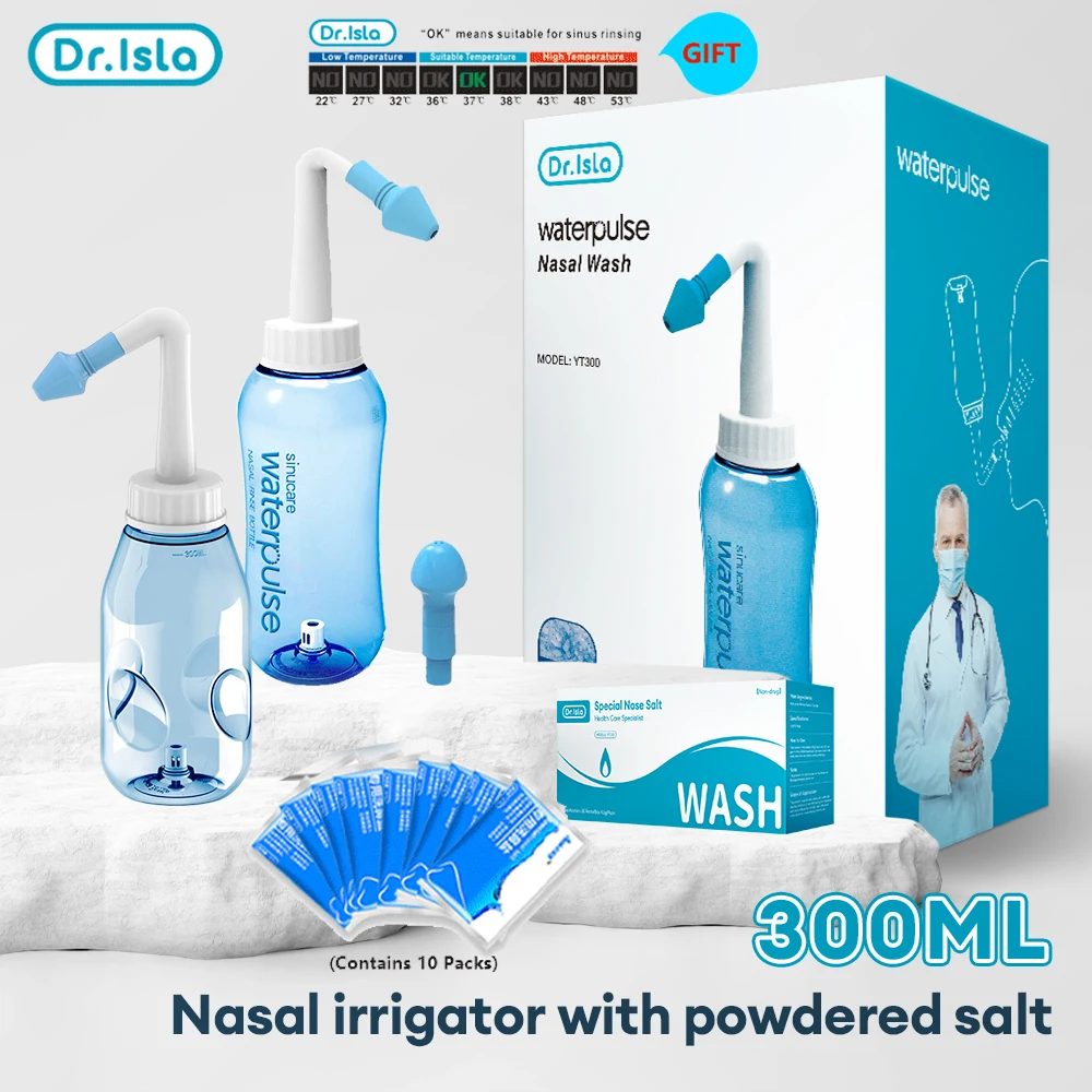 Dr.isla 330ML Nasal irrigator Nasal Rinse Bottle Nasal Wash Cleaner Nose Protect