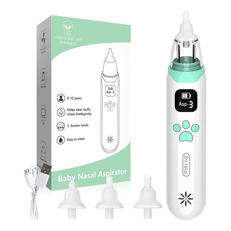 Dr.isla Baby Nose Cleaner Silicone Adjustable Suction Electric Child Nasal respi