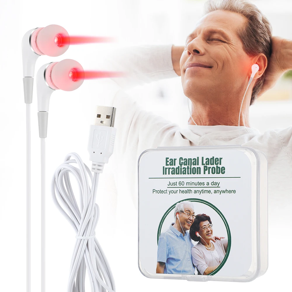 Ear Laser Therapy 6Physiotherapy Line 50nm Irradiation Physiotherapy Earplug Bal