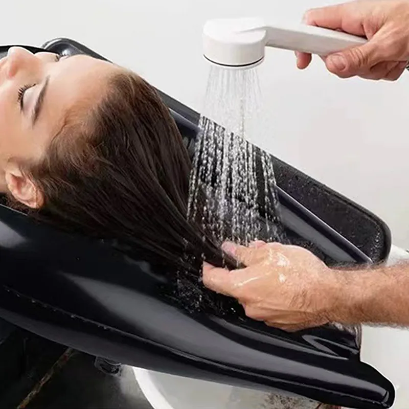 Easy PVC Inflatable Shampoo Basin Quickly Inflate Deflate Hair Washing Basin For
