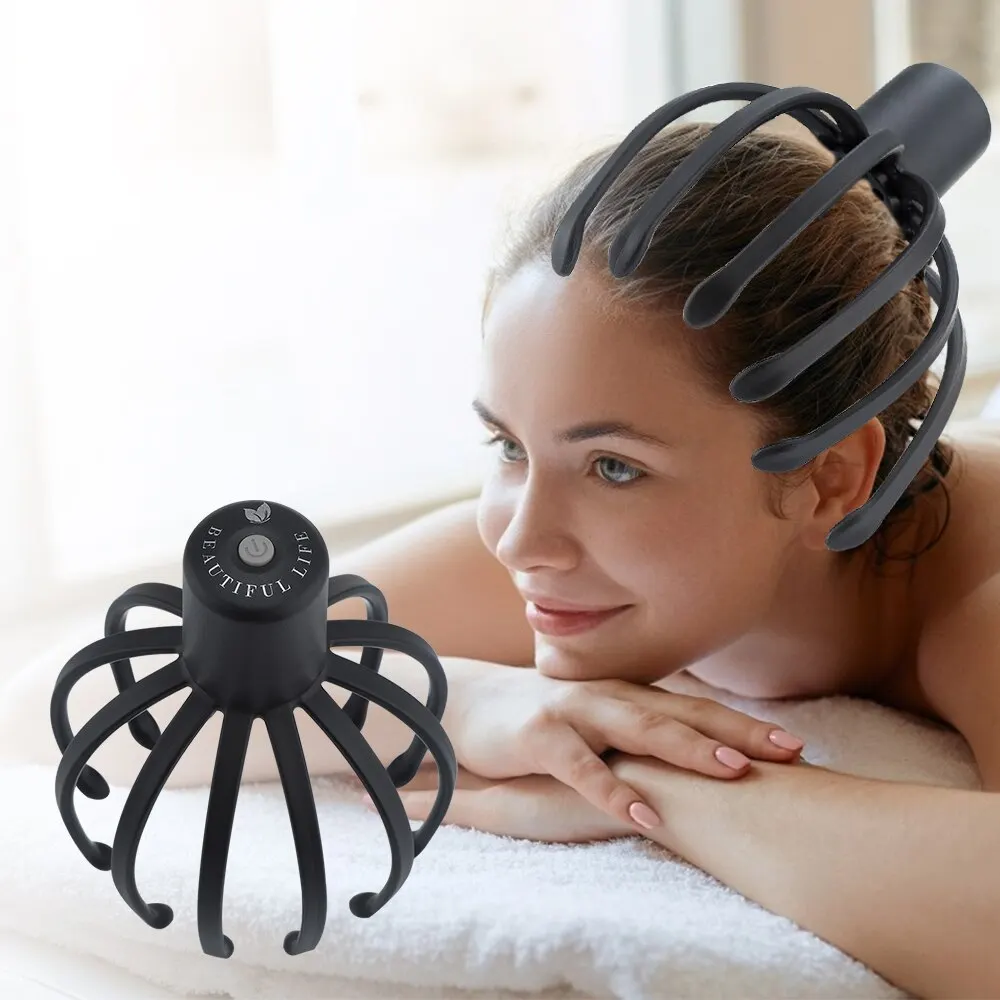 Electric Octopus Claw Scalp Massager Stress Relief Therapeutic Head Scratcher St