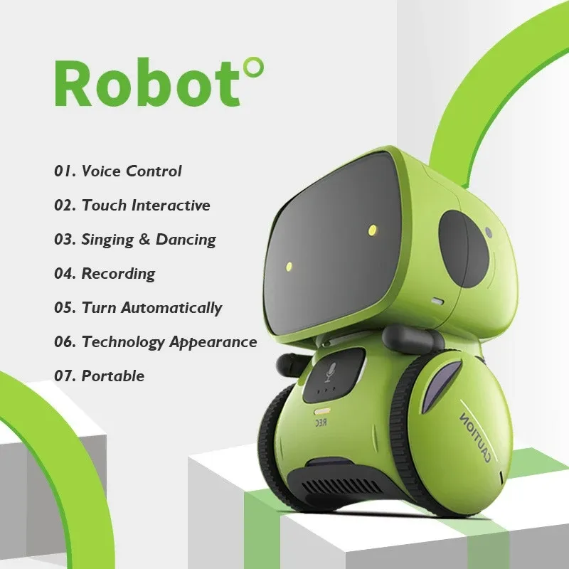 Emo Robot Smart Robots Dance Voice Command Sensor, Singing, Dancing, Repeating R