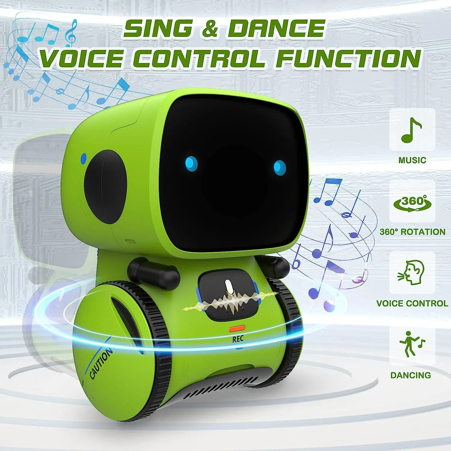 Emo Robot Smart Robots Dance Voice Command Sensor, Singing, Dancing, Repeating R