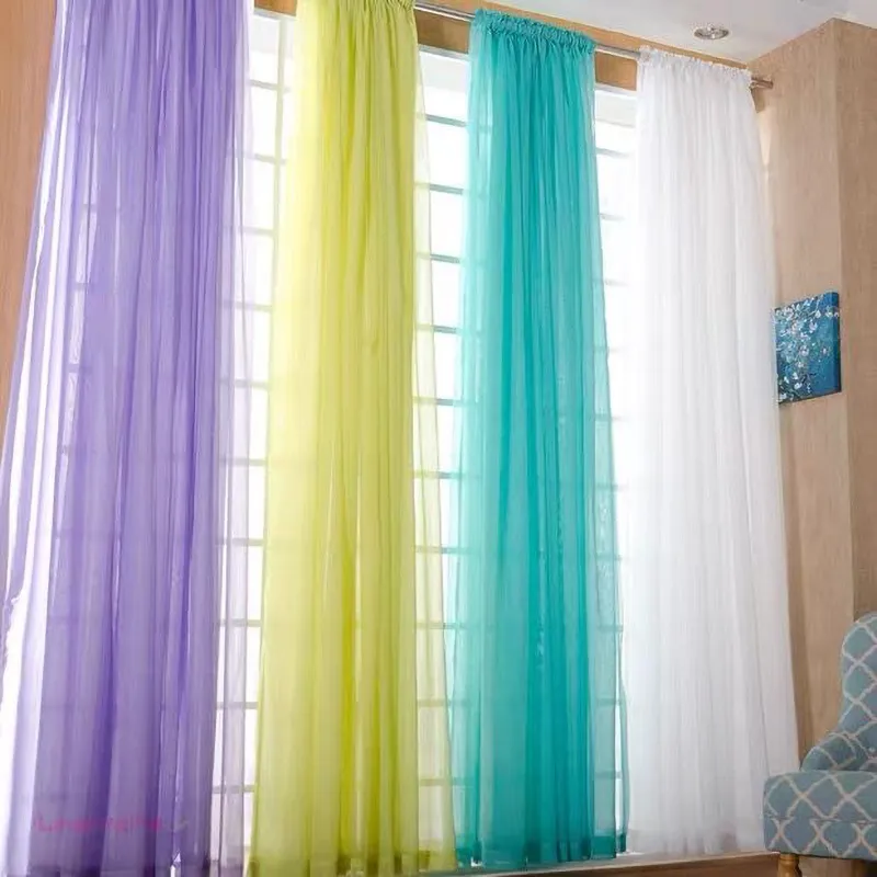 European Simple Partition Screen Curtain Balcony Window Screen Curtain Bed Curta
