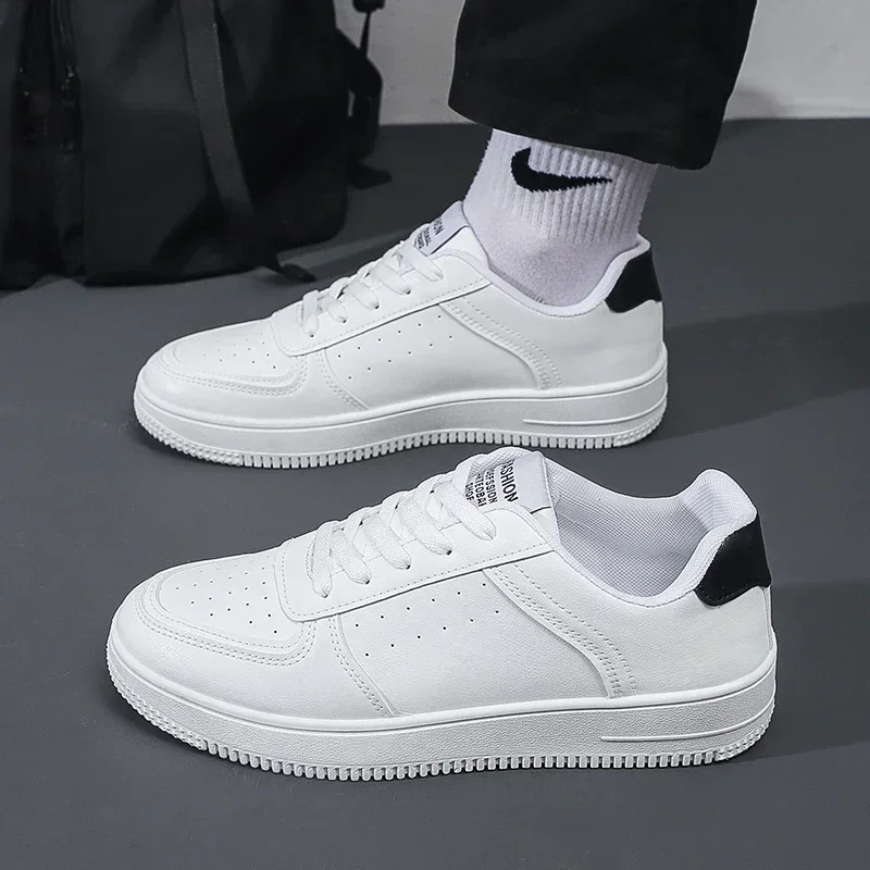 Fashion Leather Men Skateboarding Shoes Outdoor Casual Sneakers Sports Shoes Men